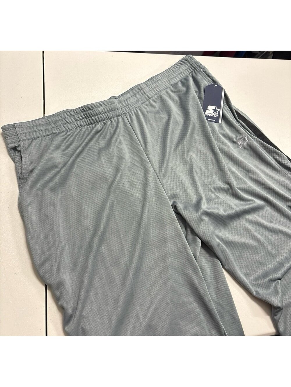 Starter Mens 2XL Knit Training Pants Dark Gray Athletic Track Pants NWT